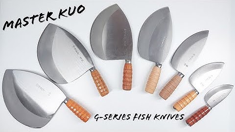 Master Kuo G Series Fish Knives and Fish Cleavers Intro G-3, G-4, G-5 - Jende Industries