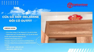 ✅ Cửa gỗ công nghiệp 2 cánh có ô fix ô thoáng