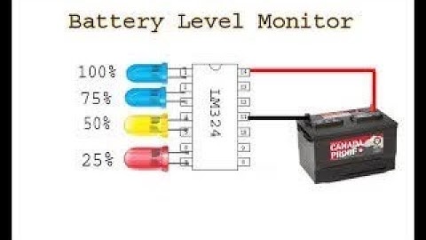 Make Battery Level indicator using LM324, battery monitor circuit