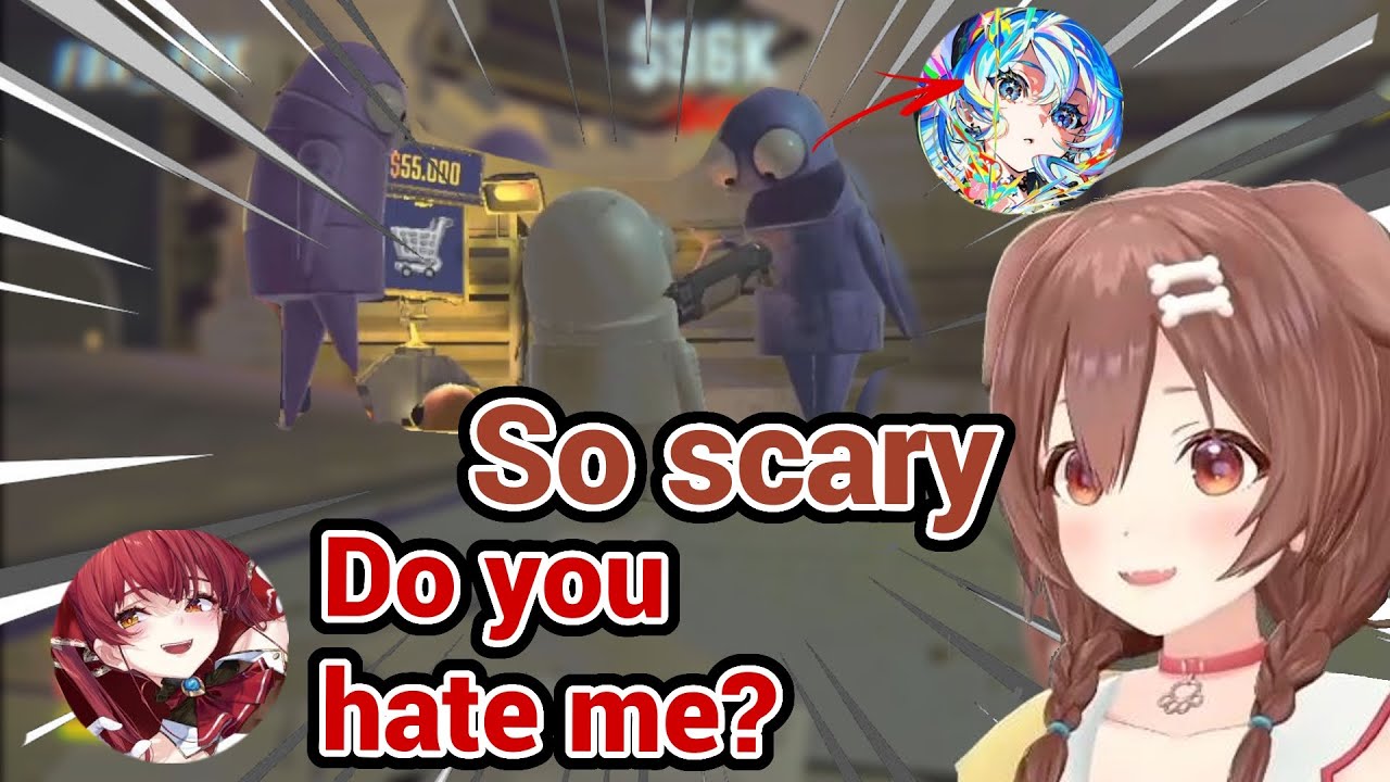 Suisei Suddenly Became Suicopath and Killed Her Teammates in R.E.P.O. with Fubuki Korone Marine Towa