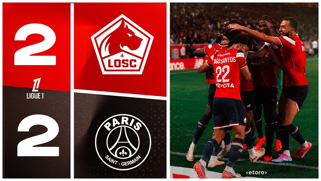 HIGHLIGHTS I Le LOSC rejoint par le PSG dans les derniers instants (2-2) 🤯 avec @etorofrance877