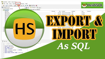 Heidisql Export Import Database As SQL (Tutorial Heidisql)