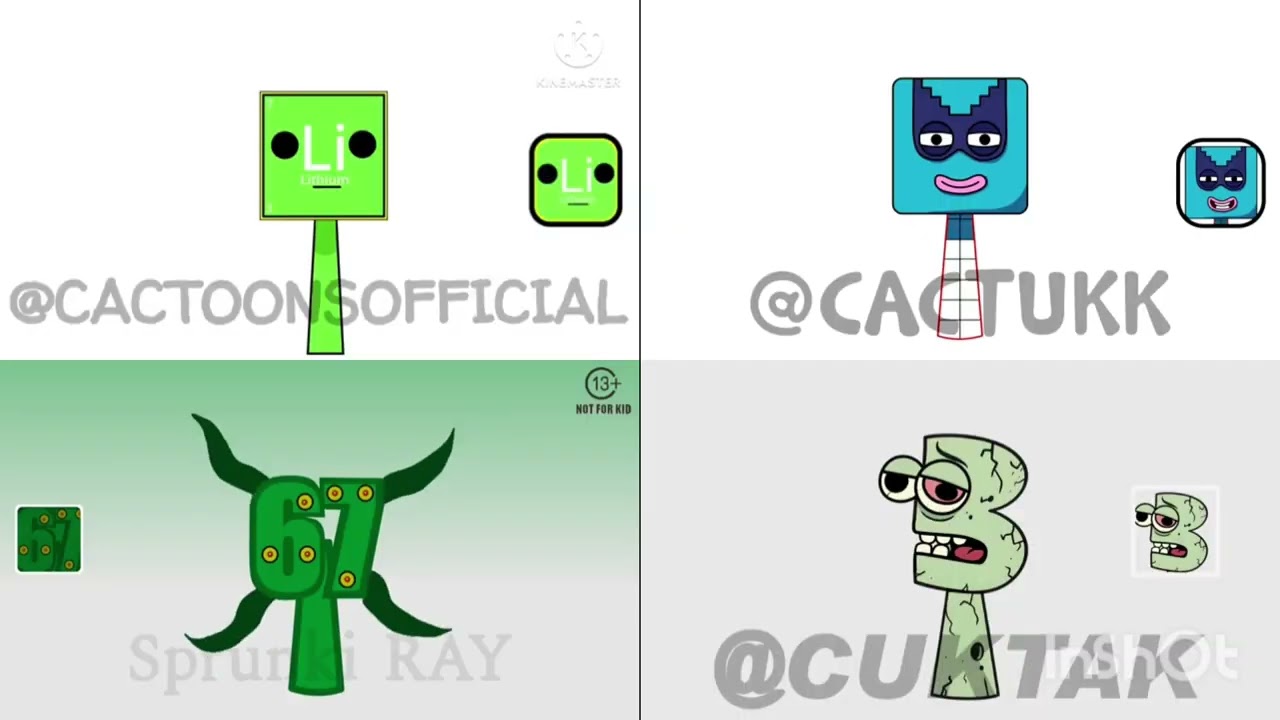 My Sprunki OC Cactuk Vs Cactoonsofflclal Sprunki Ray Vs Cuktak Quadparison 29