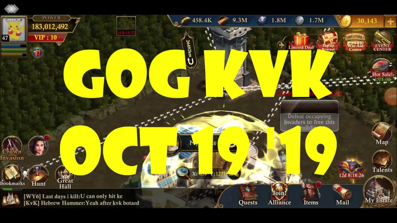 Guns of Glory KVK: koko / Sasha1989 / Girlisnoone + many more. Multiple Kingdoms - Multiple MEGAS!