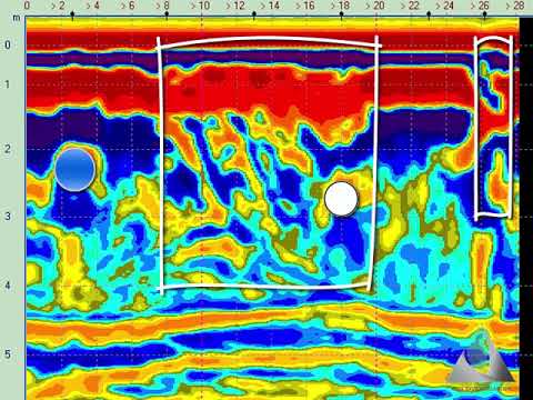 Georadar Loza-V. Collapse detection | Георадар Лоза. Поисков провалов