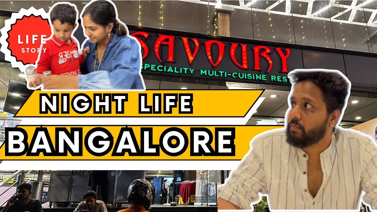 Bangalore Nightlife Experience! 🌃 Street Walk, Food & Nostalgia | Malayalam Travel Vlog