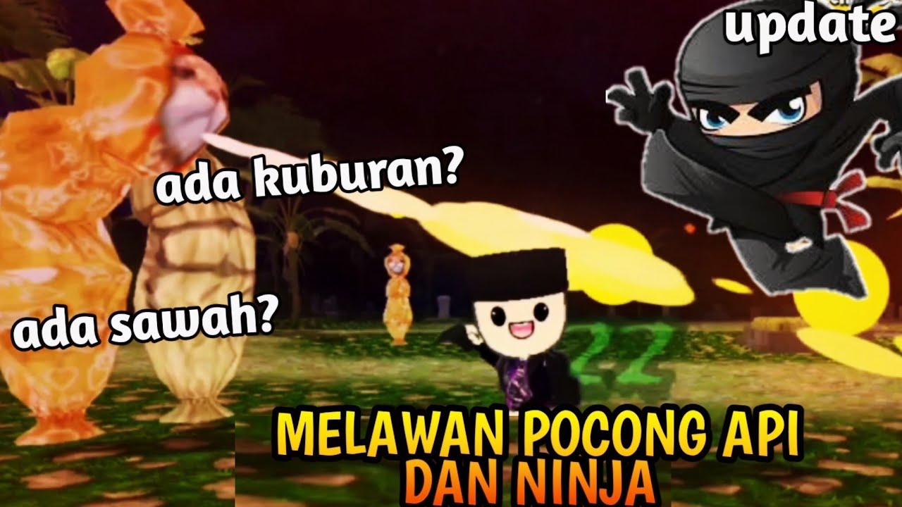 UPDATE TERBARU!!! ADA NINJA DAN POCONG BISA NGELUARIN API!! - SIMULATOR PERANG SARUNG 3D