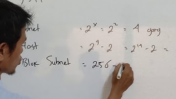 Cara Menghitung Subnetting Kelas B /18 Untuk Pemula