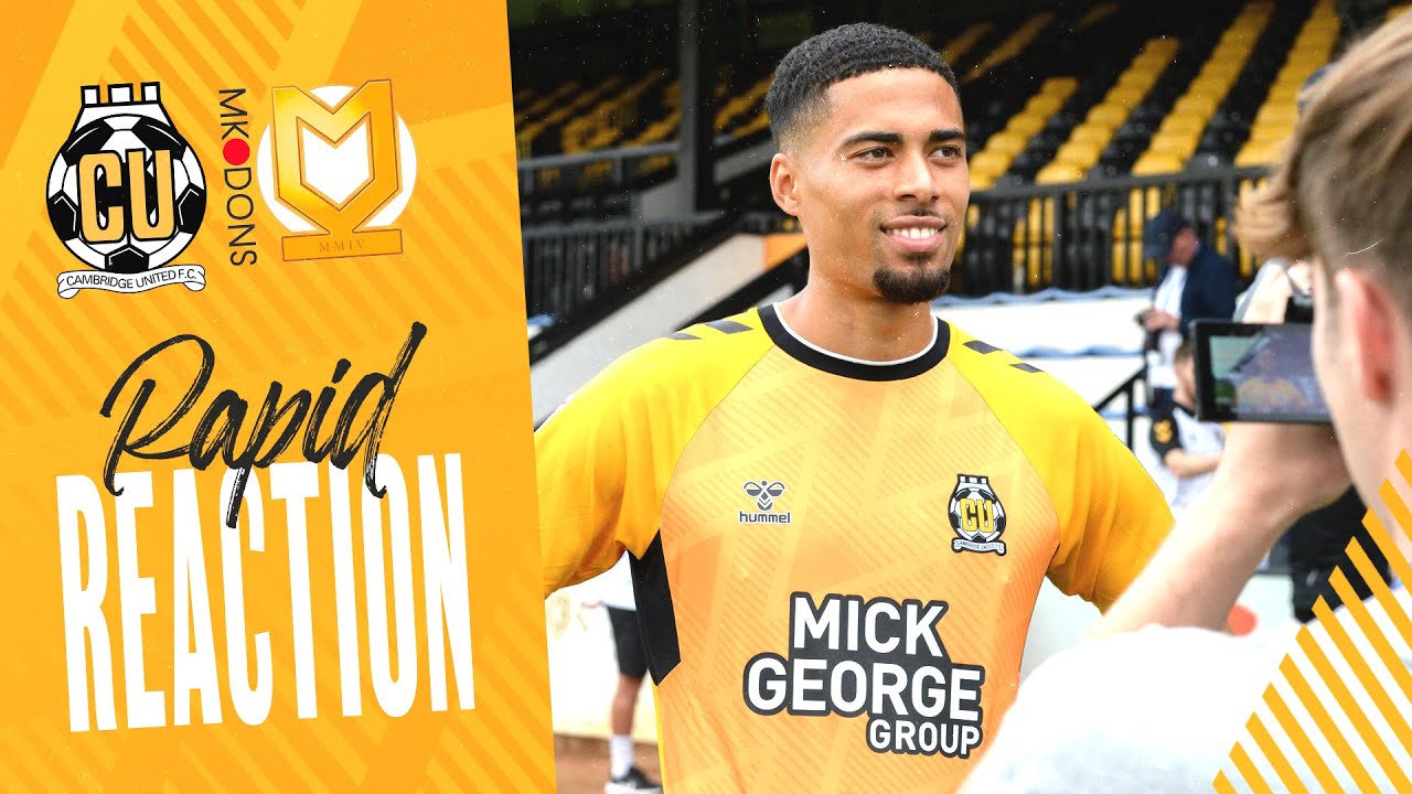 Rapid Reaction Cambridge United 1 0 Mk Dons Youtube
