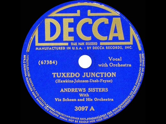 洋楽 East-End Productions 1940 Andrews Sisters - Tuxedo Junction - YouTube