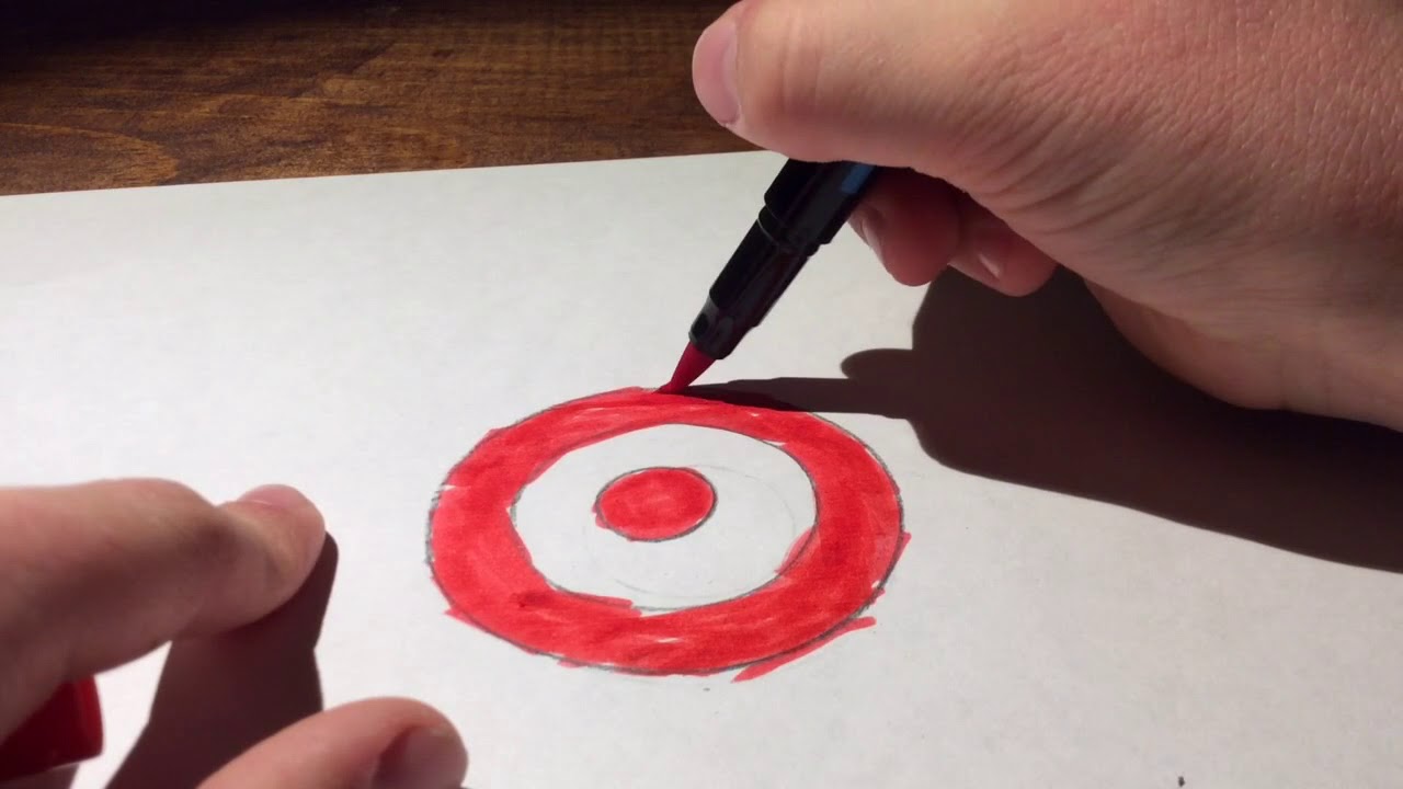 How I Draw Target Drawing Kid - How to Draw the Target logo - YouTube