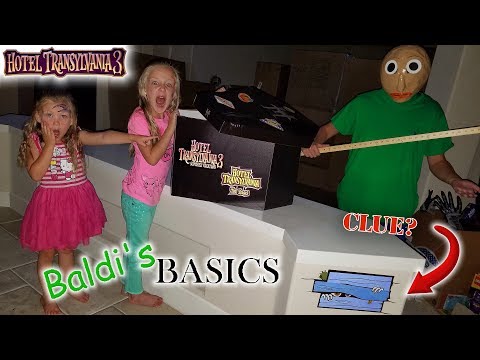 Baldi's Basics in Real Life! Toy Scavenger Hunt for Stolen Hotel Transylvania 3 Toys in the Dark!!