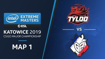 CS:GO - G2 vs. TYLOO [Mirage] Map 1 Ro5 - Challengers Stage - IEM Katowice 2019