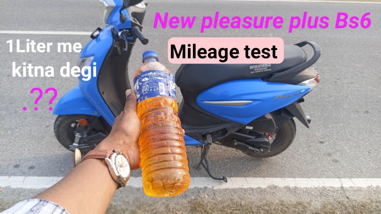 Hero pleasure plus bs6 mileage test/pleasure plus mileage test hindi