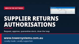 New Supplier Returns Authorisations in POS Software for Bookshops and Others