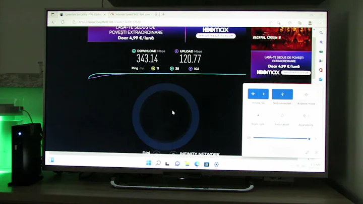 Great WifiSpeed up to 350 Mbps on Newsmay S2-B560 8GB RAM 500GB ROM Workstation PC
