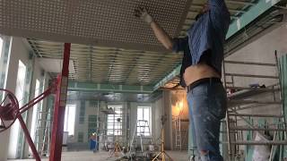 Knauf Akustiniu lubų montavimas | SukamKalam.lt