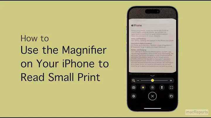 How to Use the Magnifier on Your iPhone to Read Small Print