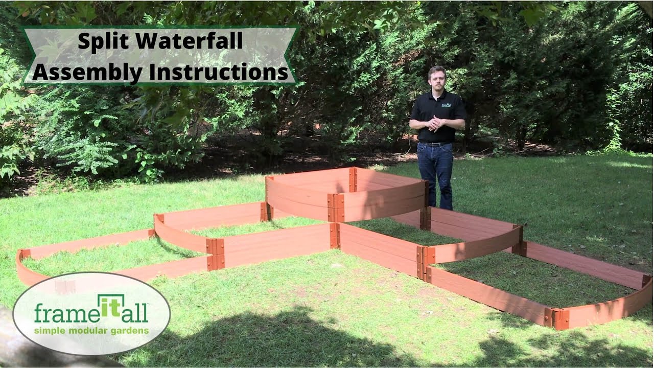 Split Waterfall Raised Garden Bed Assembly Instructions YouTube
