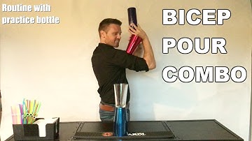 Flair Routine 2: Bicep pour combo! (Bartending instruction video: 6)