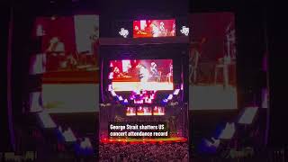 George Strait shatters US #concert attendance record #countrymusic #georgestrait