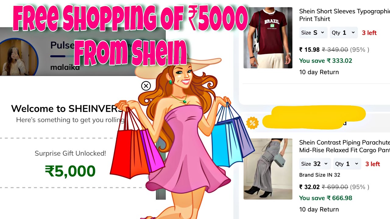 FREE Shopping from Shein ₹5000 🤩Limited Time Loot ♥️🌸