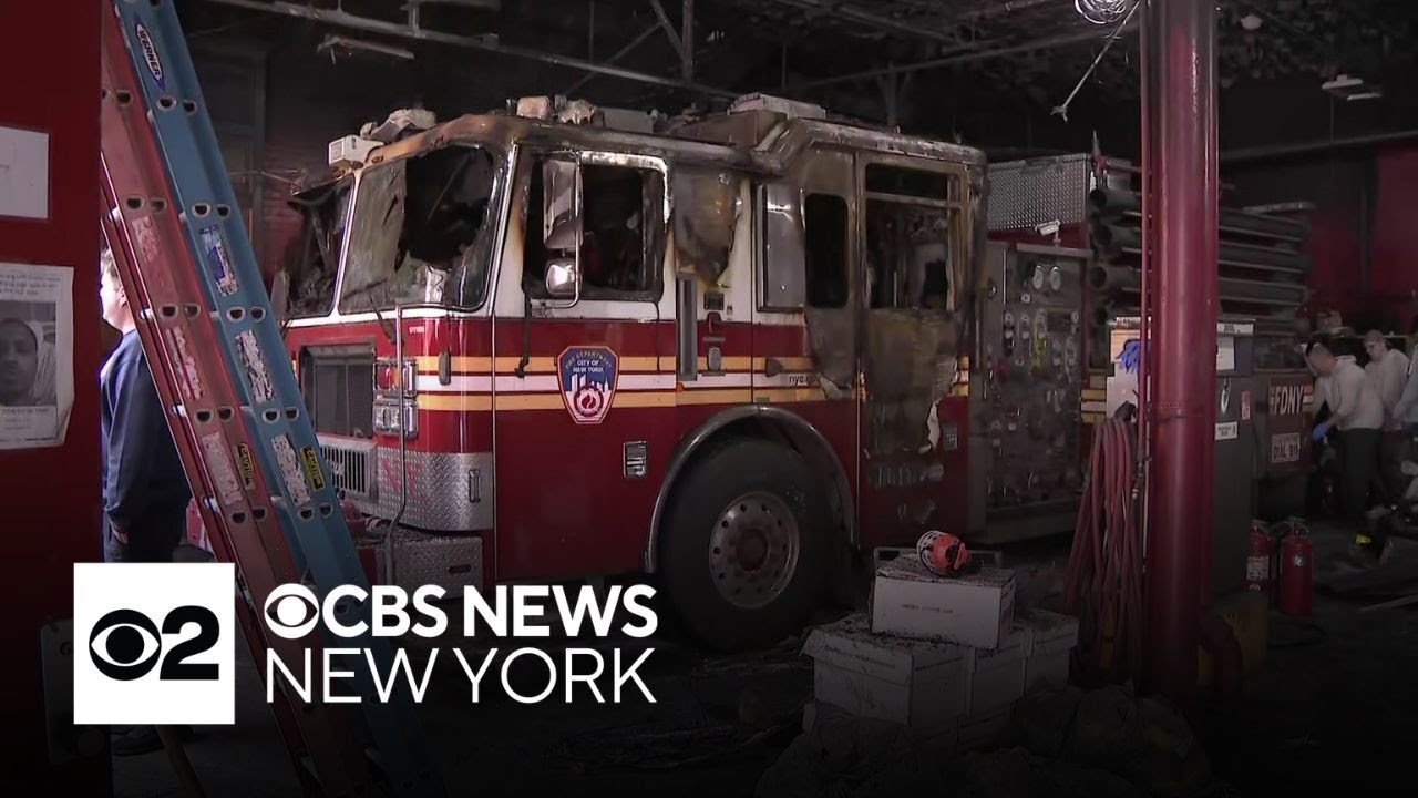 FDNY firehouse in the Bronx catches fire, 14 injured - YouTube