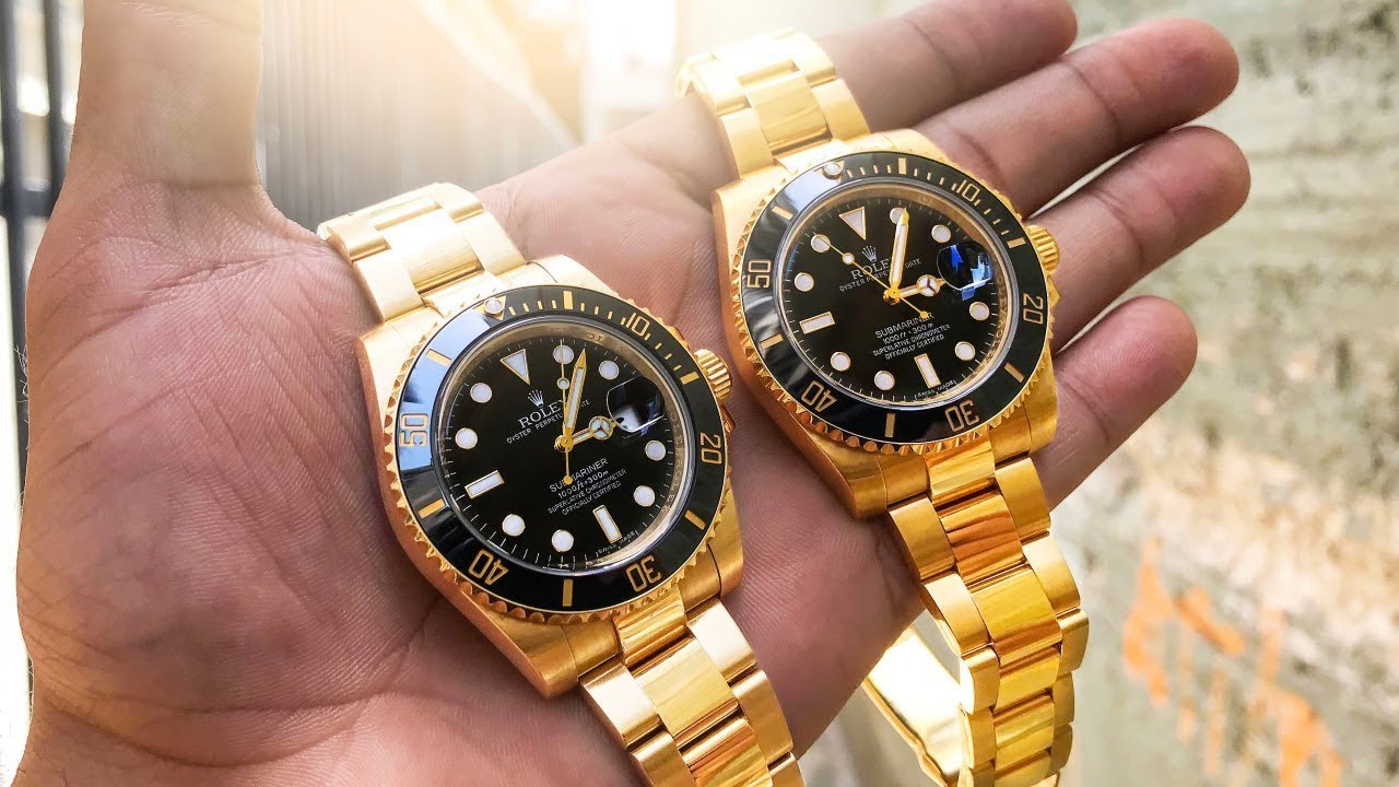 is rolex watch real gold