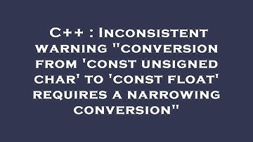 C++ : Inconsistent warning "conversion from 