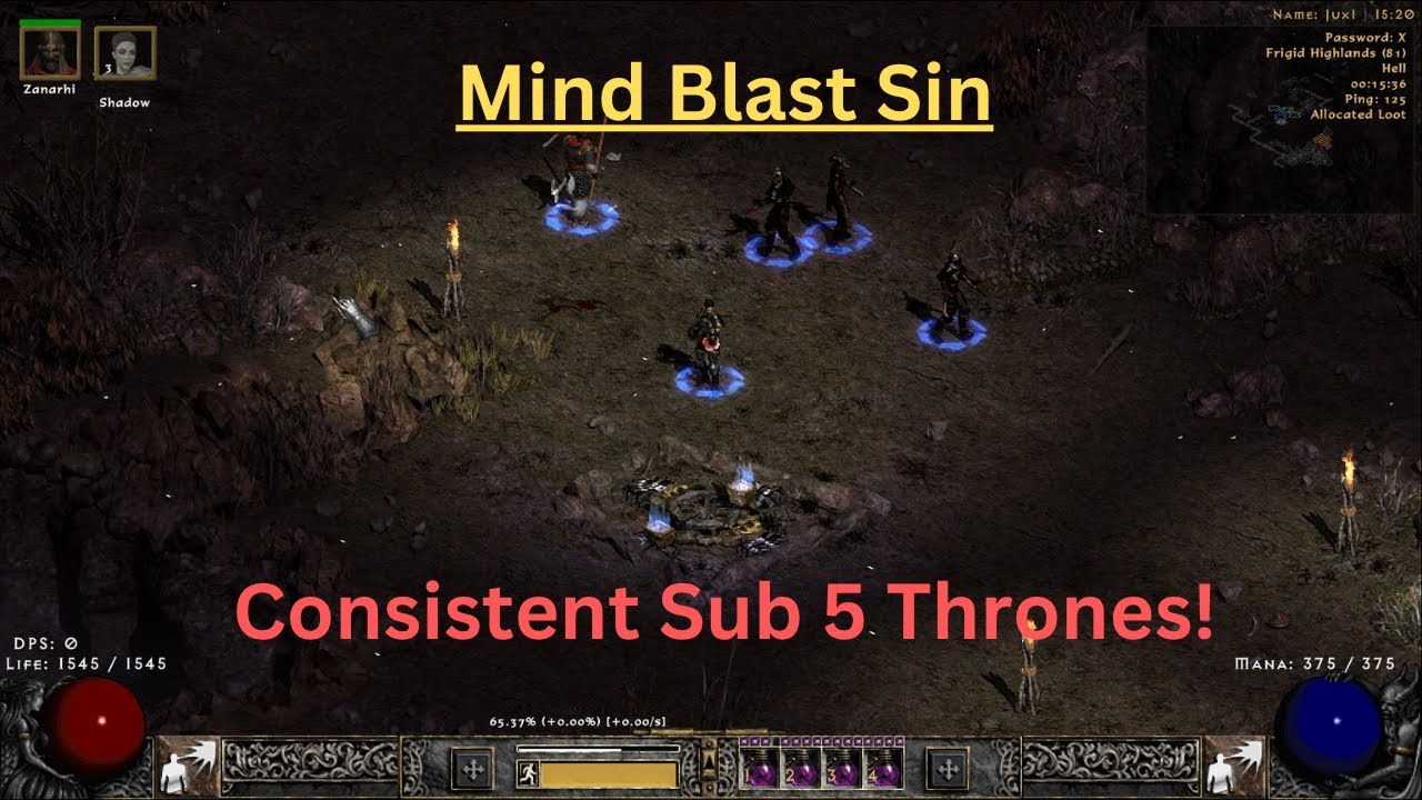 PD2 S11 - Mind Blast Assassin T3 Map demo's (consistent speed mapper)