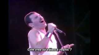 Queen - Who Wants To Live Forever - traducere romana  (Live At Wembley 86) chords