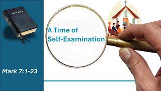 20260517 Time for Self Examination