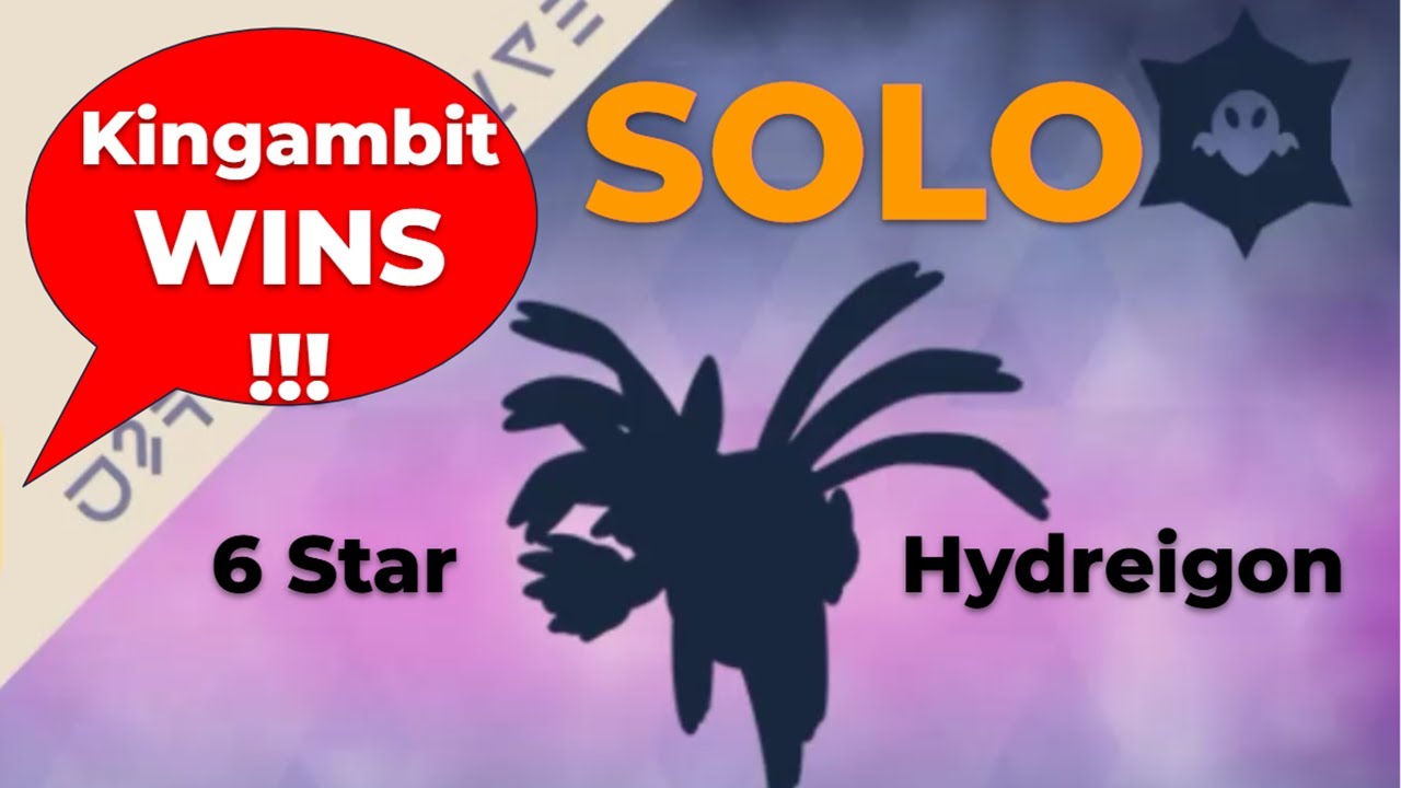 How to SOLO 6 star Hydreigon Ghost Tera Type - Kingambit - Pokemon Scarlet and Violet