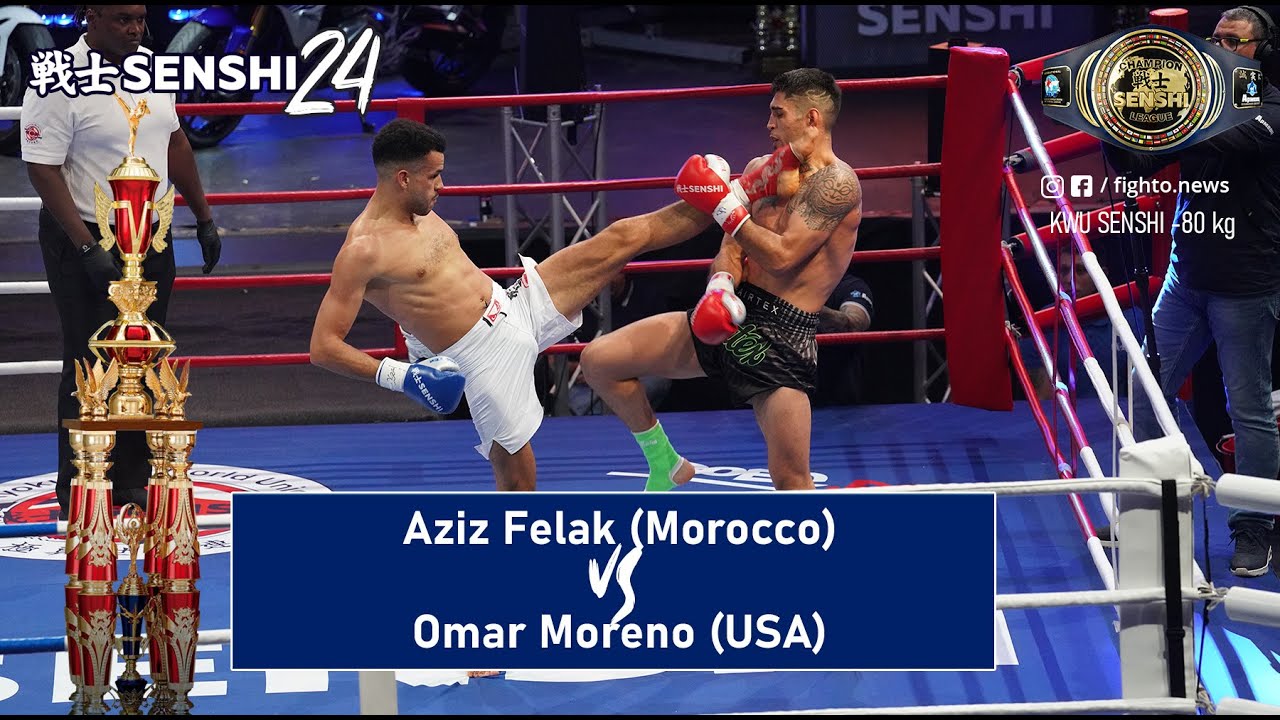 SENSHI 24: -80 kg, Aziz Felak (Morocco, blue) vs Omar Moreno (USA) | KWU SENSHI Rules