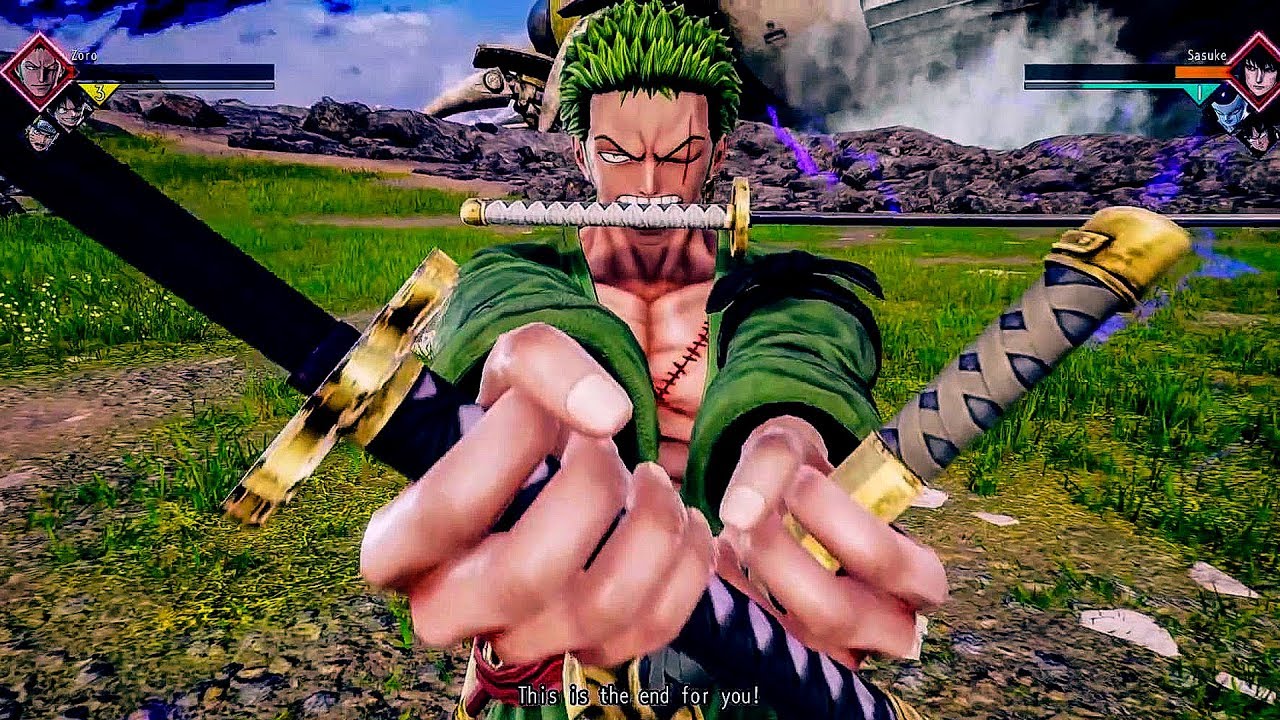 JUMP FORCE Gameplay Zoro vs Sasuke (E3 2018) YouTube
