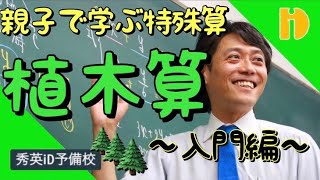 【小学生算数SP】 親子で学ぶ特殊算の解法 植木算入門編　～90秒ワンポイント授業番外編～【秀英iD予備校】