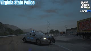 GTA 5 LSPDFR Mod | Virginia State Police Patrol Gameplay | #lspdfr