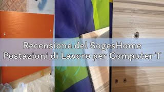 Recensione del SogesHome Postazioni di Lavoro per Computer Tavolo per Computer ad Altezza Regolabile