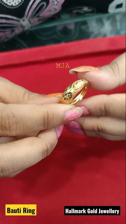 New Gold Bauti Ring for Women/ Men in hallmark Gold Jewellery in light weight #maityjewellers