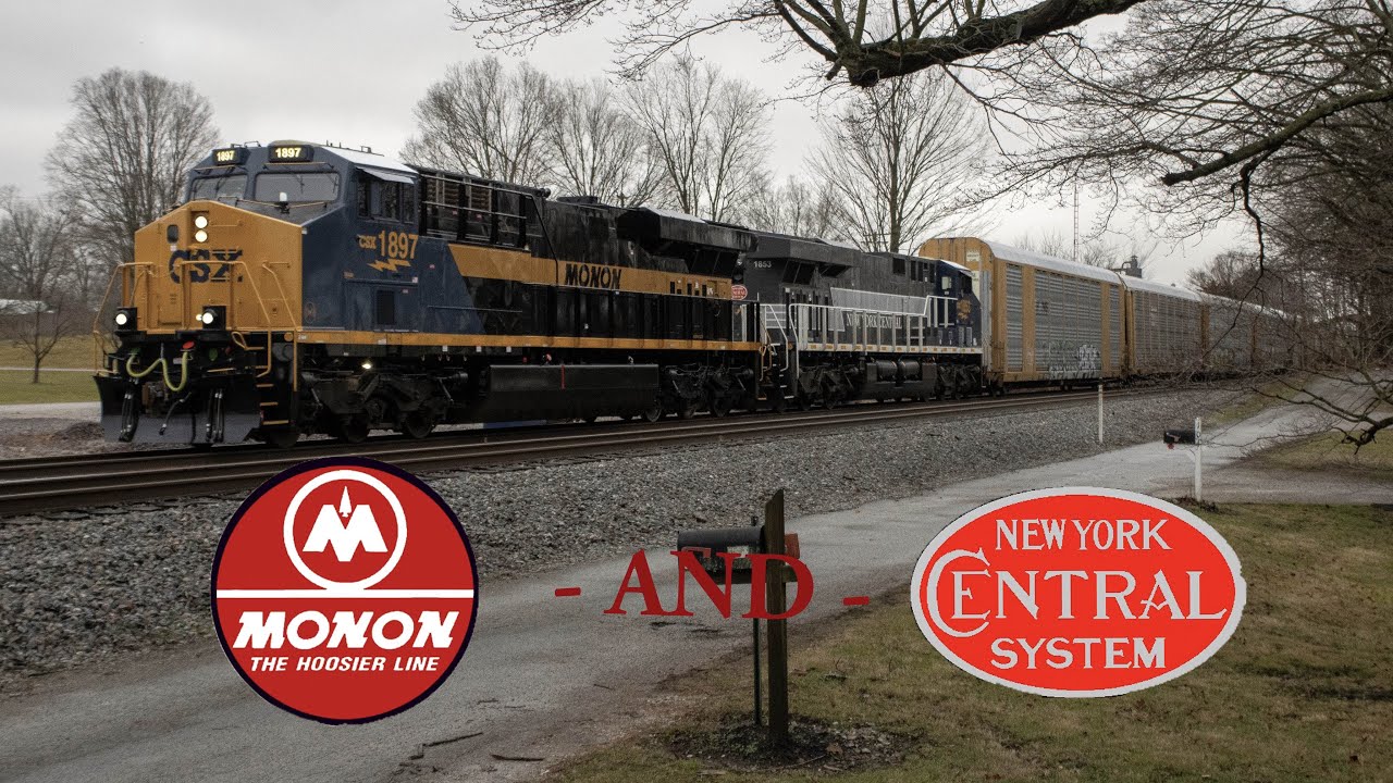 The First CSX Heritage Duo - CSX 1897 (Monon) and CSX 1853 (NYC) Lead ...