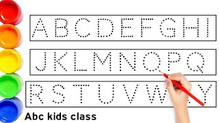 A For Apple Song Bachchon Ki Pyaari Abcd Alphabet Learning Rhymes With Dotted Lines