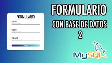 FORMULARIO CON BASE DE DATOS #2 | ¿como conectar a la base de datos?