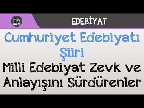 Cumhuriyet Edebiyatı Şiiri