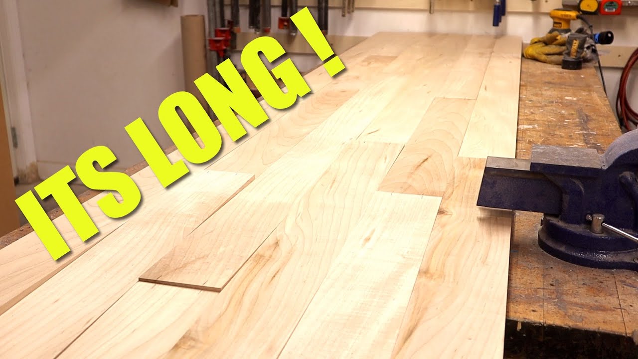 Stretching Wood To Build A Desk Top YouTube