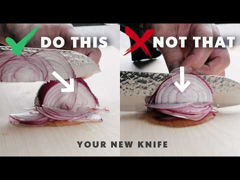 الأشياء الأولى التي ي ج ب عليك فعلها والتي ي ج ب ألا تفعلها مع سكين جديد