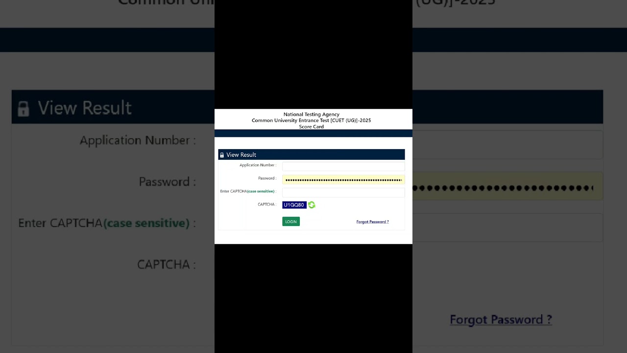 NTA CUET UG 2025 Entrance Exam Result / Score Card Released 