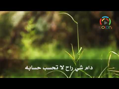 خلها بالقلب وانسى لاتفكر دام شي راح لاتحسب حسابــــه لو هقـــــــيت بيوم أن بالك تعكـر 