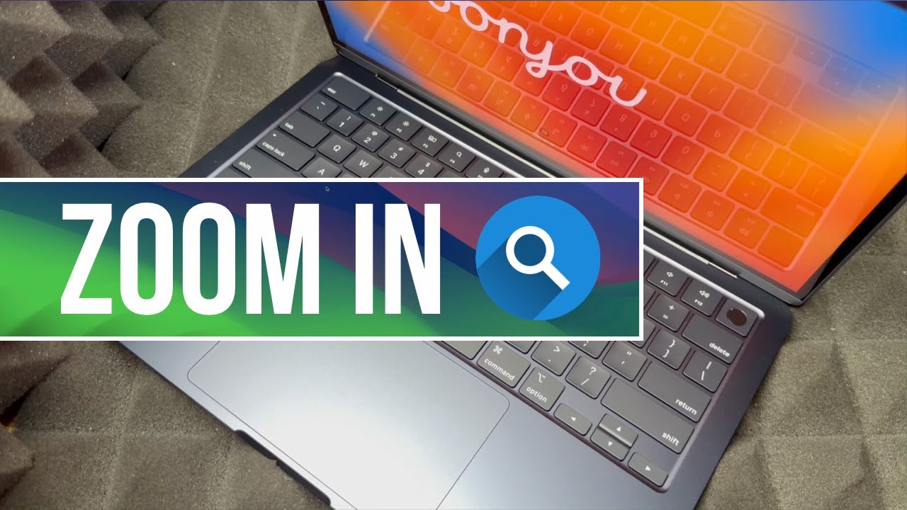 How do I magnify my MacBook Air Screen? YouTube