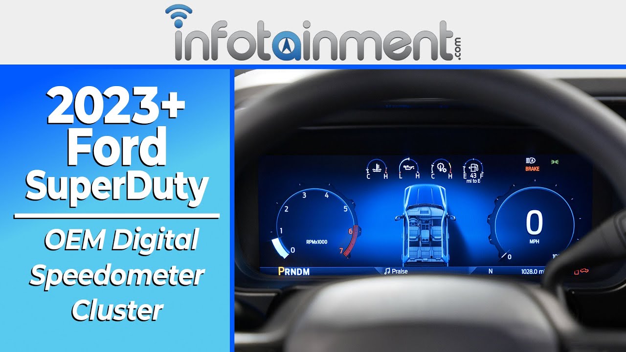 2023+ Ford F-250 SuperDuty - 12" Full Digital Speedometer Instrument Cluster Upgrade Install Guide