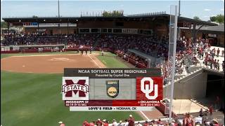Mississippi State vs Oklahoma | 5-24-2026 | College Softball Full Game Replay